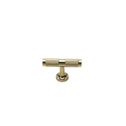 uchwyt meblowy T-bar 8996.0008.GL złoty połysk chrom, radełko 6cm