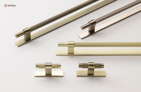 Przejdź do produktu uchwyt meblowy T-bar 8772.0008.ABM złoty przyciemniony mat, radełko 6cm