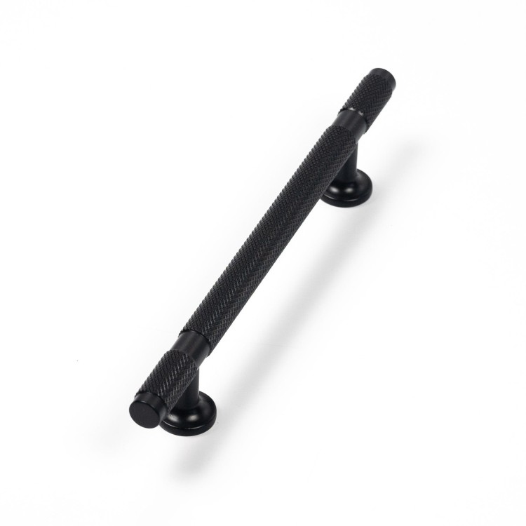 uchwyt meblowy 8996.0128.AL6 czarny mat, radełko 19cm