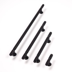 uchwyt meblowy 8996.0320.AL6 czarny mat, radełko 38,5cm
