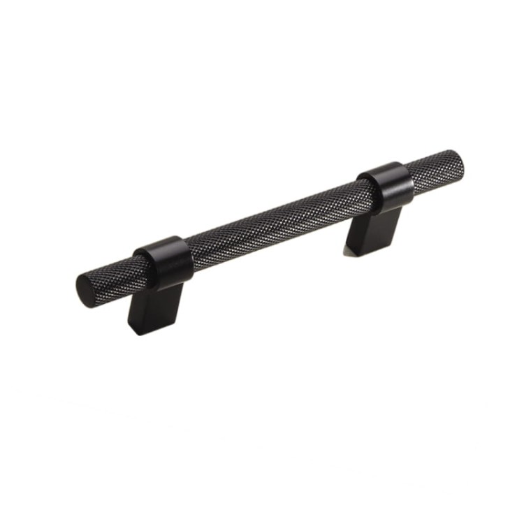 uchwyt meblowy 8774.0128.AL6 czarny mat, radełko 19,3cm