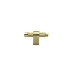 uchwyt meblowy T-bar 8772.0008.BB złoty mosiądz mat, radełko 6cm