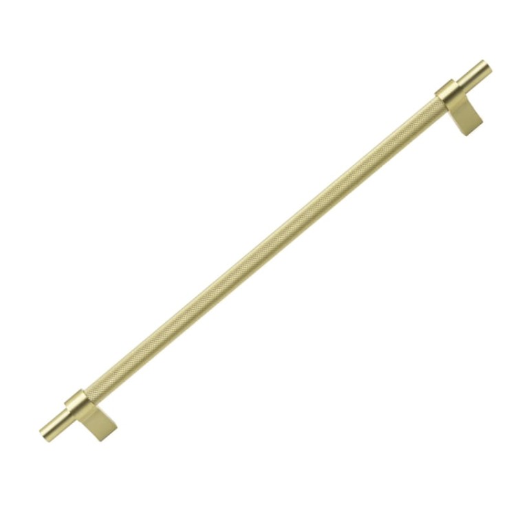 uchwyt meblowy 8772.0320.BB złoty mosiądz mat, radełko 38,5cm.