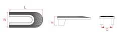Uchwyt meblowy antracyt (grafit) CEBI 4200.032.MP27