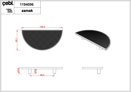 Przejdź do produktu Uchwyt meblowy 1194.096.MP30 złoty ciemny, mat. Półokrągły, duży 16cm.