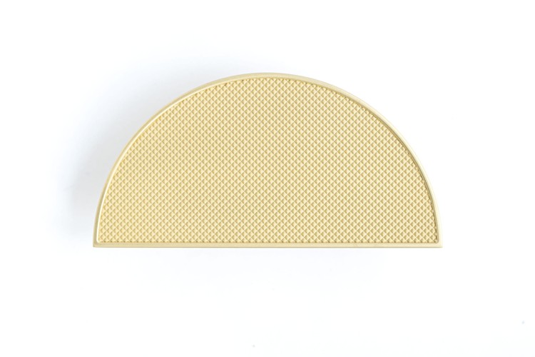 Uchwyt meblowy mosiądz złoty mat. Półokrągły, duży. CEBI 1194.096.PC35 16cm.