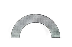 Uchwyt meblowy srebrny połysk, chrom. Półokrągły, duży. CEBI 1194.128.MP02 16cm.