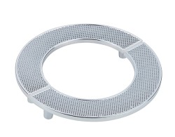 Uchwyt meblowy srebrny połysk, chrom. Półokrągły, duży. CEBI 1194.128.MP02 16cm.