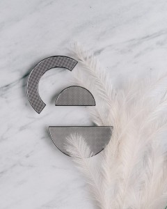 Uchwyt meblowy srebrny połysk, chrom. Półokrągły, duży. CEBI 1194.128.MP02 16cm.