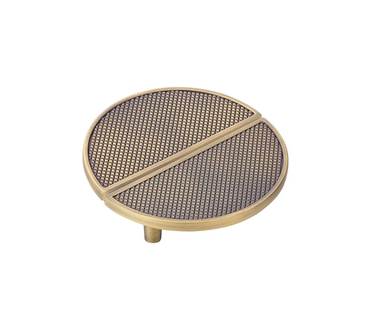 Uchwyt meblowy złoty ciemny, mat. Półokrągły, mały. CEBI 1194.064.MP30