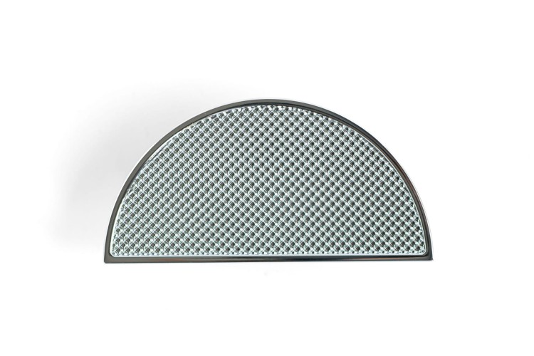 Uchwyt meblowy srebrny połysk, chrom. Półokrągły, mały. CEBI 1194.064.MP02