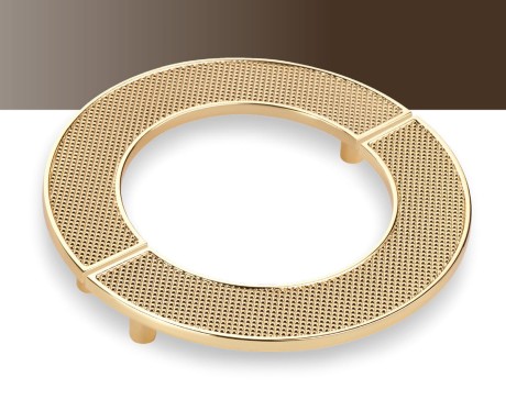 Przejdź do produktu Uchwyt meblowy 1194.128.MP11 złoty połysk, chrom. Półokrągły, duży. CEBI  16cm.