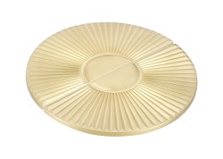 Uchwyt meblowy złoty, matowy mosiądz. Pełny, duży. Świetlik 1193.096.PC35