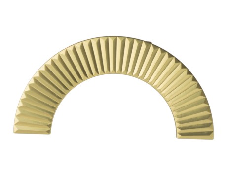 Przejdź do produktu Uchwyt meblowy 1193.128.PC35 16cm. złoty, matowy mosiądz, półokrągły