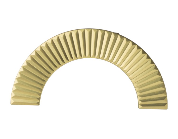 Uchwyt meblowy złoty, matowy mosiądz, półokrągły 1193.128.PC35 16cm.