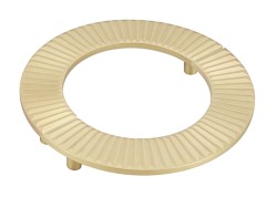 Uchwyt meblowy złoty, matowy mosiądz, półokrągły 1193.128.PC35 16cm.