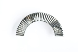 Uchwyt meblowy srebrny połysk, chrom. Półokrągły, duży. CEBI 1193.128.MP02