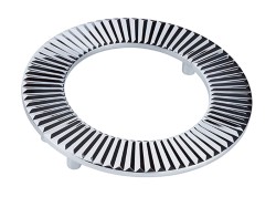 Uchwyt meblowy srebrny połysk, chrom. Półokrągły, duży. CEBI 1193.128.MP02