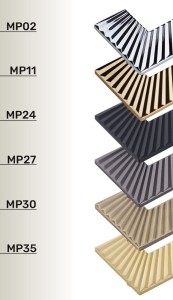 Uchwyt meblowy złoty połysk, chrom. Prostokątny, duży. CEBI 1205.192.MP11