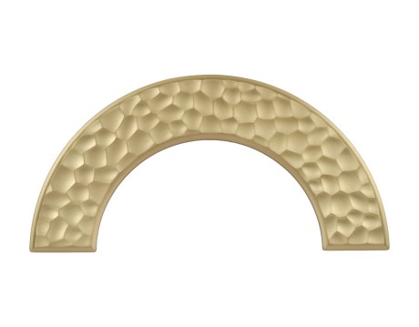 Przejdź do produktu Uchwyt meblowy 1195.128.PC35 16cm. złoty, matowy mosiądz. Półokrągły, duży