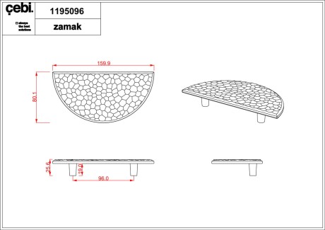 Przejdź do produktu Uchwyt meblowy 1195.096.PC35  16cm. mosiądz złoty mat Świetlik