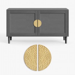 Uchwyt meblowy mosiądz złoty mat Świetlik 1195.096.PC35  16cm.