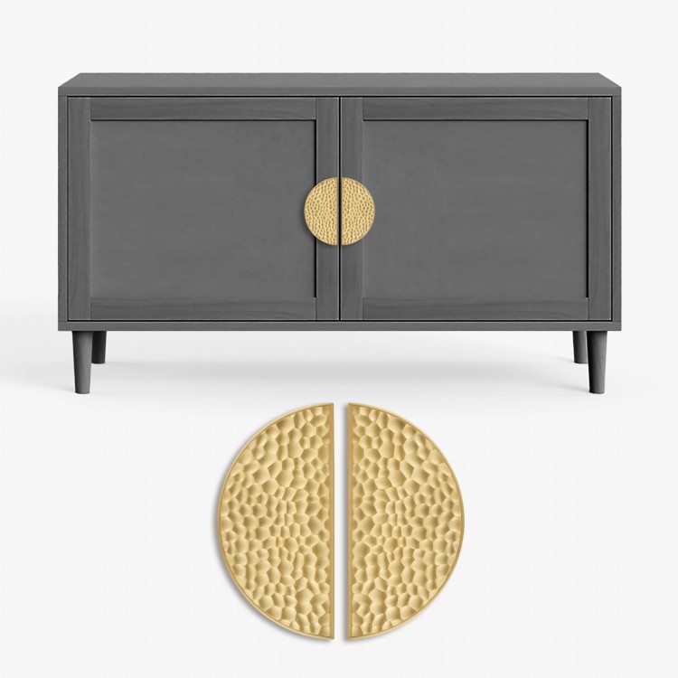 Uchwyt meblowy mosiądz złoty mat Świetlik 1195.096.PC35  16cm.