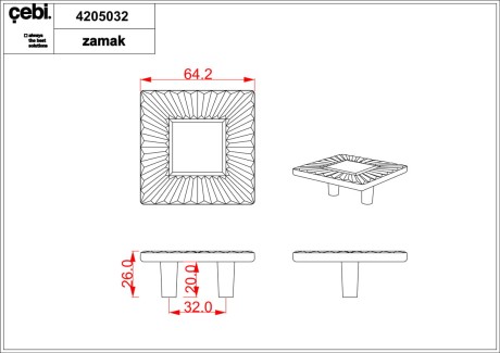 Przejdź do produktu Gałka meblowa 4205.032.MP35 złoty  mat CEBI