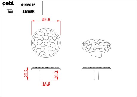 Przejdź do produktu Gałka meblowa 4195.016.MP11 złoty połysk, chrom CEBI