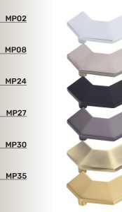 Uchwyt meblowy mosiądz złoty mat.  CEBI 1215.224.MP35