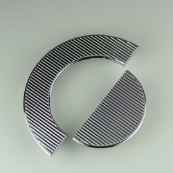 Uchwyt meblowy srebrny chrom półkole małe CEBI 1197.064.MP02