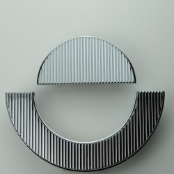 Uchwyt meblowy srebrny chrom półkole małe CEBI 1197.064.MP02