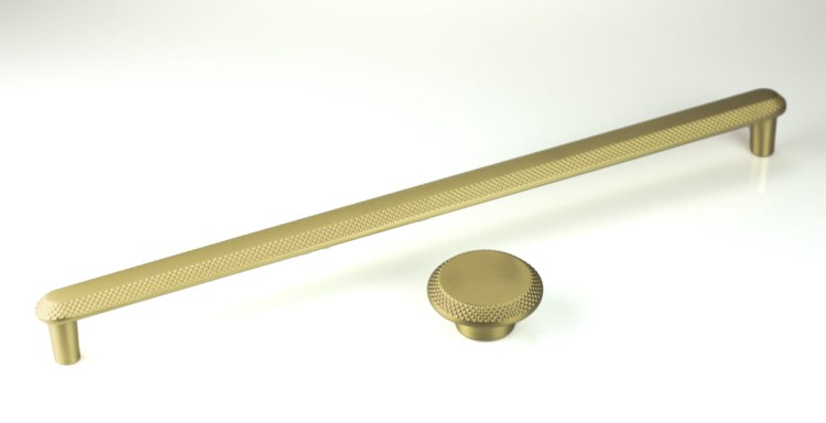 Uchwyt meblowy złoty mosiądz mat CEBI 1102.320.MP35 34cm.