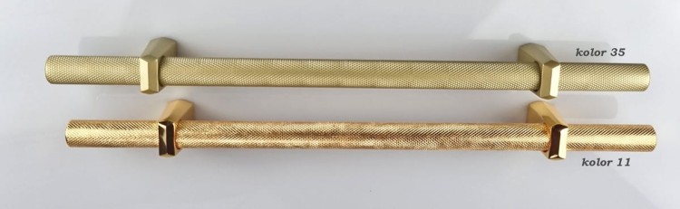 Uchwyt meblowy mosiądz złoty mat CEBI 1264.20.224.MP35 34 cm