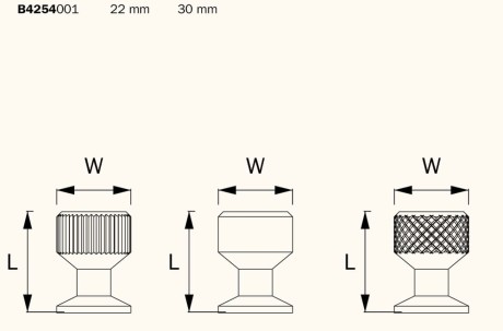 Przejdź do produktu Gałka meblowa CEBI 4254.001.MP11 złota chrom 22mm.