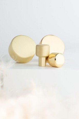 Przejdź do produktu Gałka meblowa złoty połysk, chrom. Średnica 4cm. CEBI 4126.002.MP11