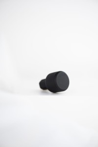 Gałka meblowa czarna, matowa. 2cm. CEBI 4126.001.MP24