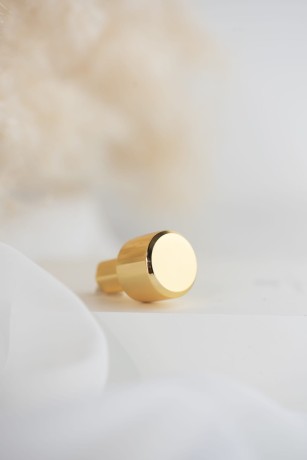 Przejdź do produktu Gałka meblowa złoty połysk, chrom. Średnica 2cm. CEBI 4126.001.MP11