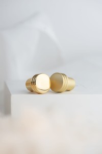 Gałka meblowa mosiądz złoty, matowy. 2cm. CEBI 4131.001.MP35