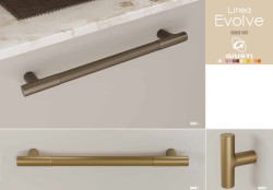 uchwyt meblowy brązowy WMN 887.450.2VG7 ryflowany 48cm
