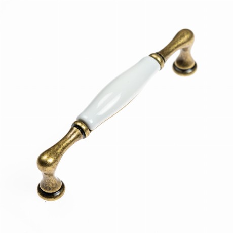 Przejdź do produktu uchwyt porcelanowy  M 64.00.00.D1G złoto postarzane / biała porcelana